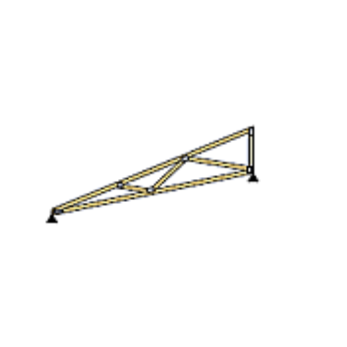 Half Scissors truss diagram
