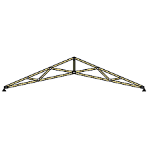 Scissors truss diagram