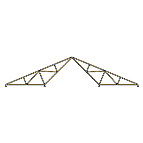 Double Inverted truss diagram