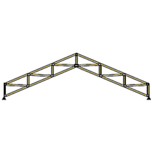 Vaulted Parallel Choro truss diagram