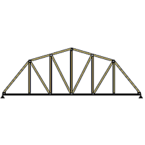 Gambrel truss diagram