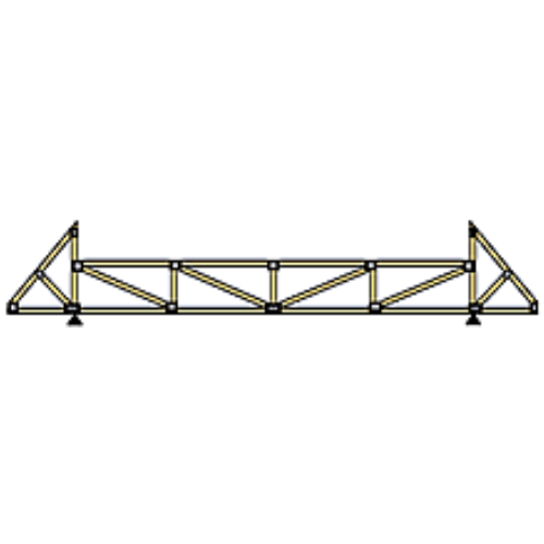 Cantilevered Mansard W/Parapets truss diagram