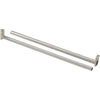 National 48 In. To 72 In. Adjustable Closet Rod, Satin Nickel