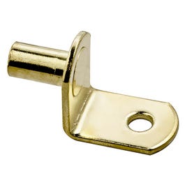 Shelf Support, Bronze, 1/4-In. Dia. Shank, Holds 25-Lbs., 8-Pk.