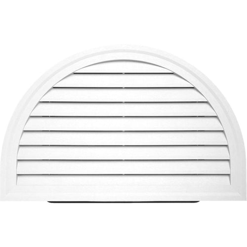 Ply Gem 34 x 22 Half Round White Gable Attic Vent
