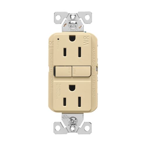 Eaton Tamper and Weather-Resistant Self-Test GFCI 15A 125V Ivory